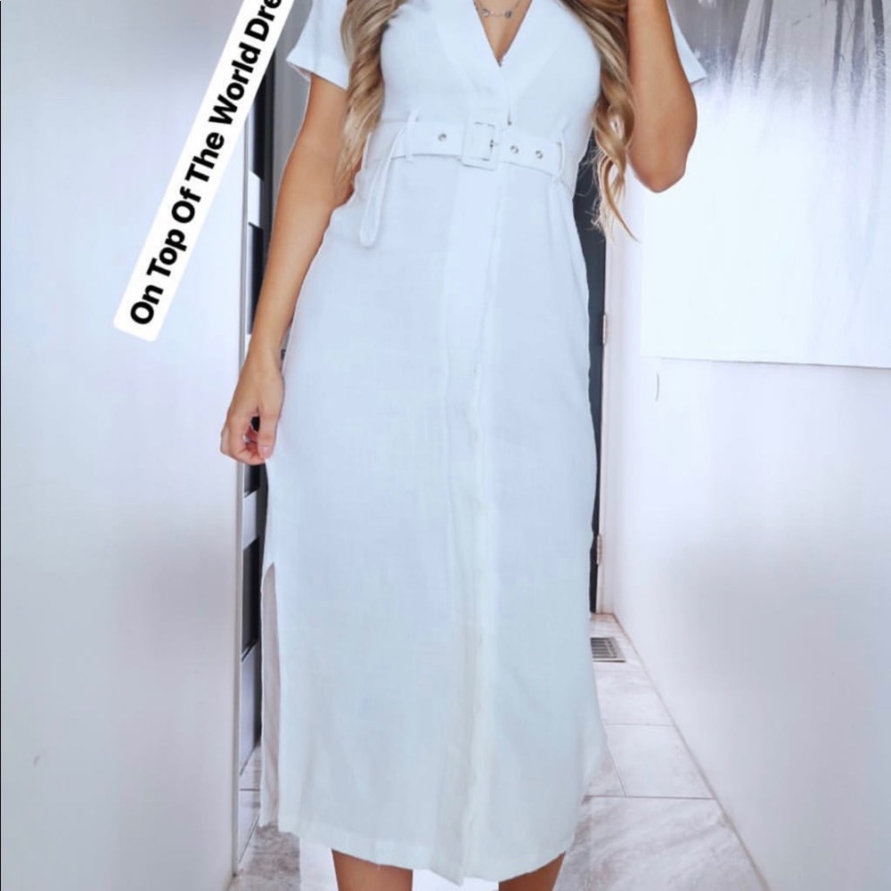 White Classy Dress